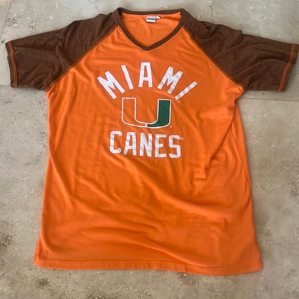 University of miami venley mens t shirt Xlg
